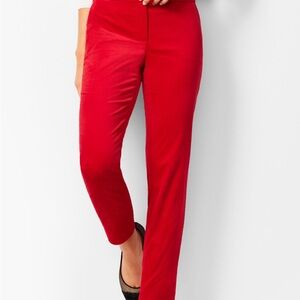 Talbots Cherry Red Chatham Velvet Pants